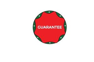 guarantee vectors.sign label bubble speech guarantee vector