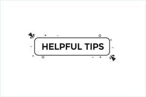 helpful tips vectors.sign label bubble speech helpful tips vector