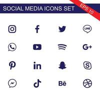 icon, social, media, facebook, logo, vector, instagram, linkedin, twitter, youtube, set, whatsapp, web, telegram, snapchat, pictogram, symbol, app, flat, business, internet, logotype, sign, vimeo, net vector