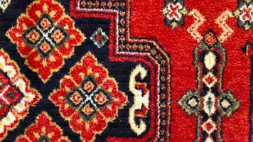 Persian carpet, soft wool texture, camera in motion video