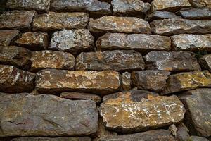 wall background with an old ancient stone structure close-up photo