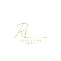 Letter RR Signature Logo Template Vector