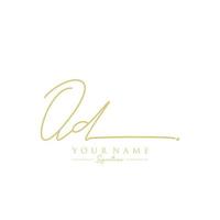 Letter OD Signature Logo Template Vector