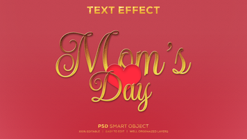 moms dag psd text effekt