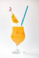 Orang cocktail isolated on a white background. photo