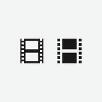 filmstrip vector icon. cinema symbol.