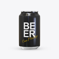 bier kan mockup psd