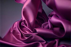 illustration of soft silk colorful fabric, texture and background photo