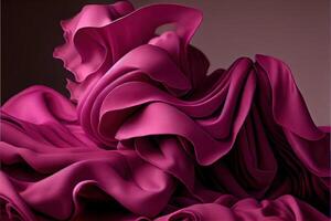 illustration of soft magenta, pink fabric photo