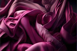 illustration of soft magenta, pink fabric photo