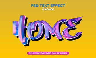 home grafity art text effect psd