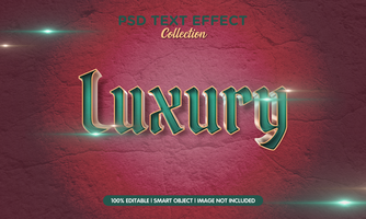 luxury elegant text effect psd