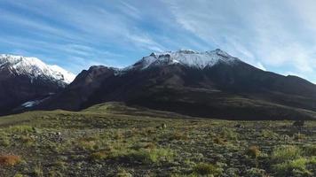 Autumn volcanic landscape time lapse video