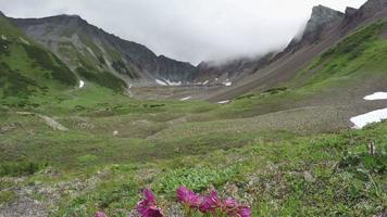 Beautiful summer mountain landscape time lapse video