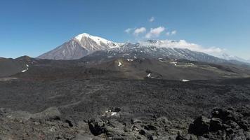 lindo vulcânico panorama Tempo lapso video