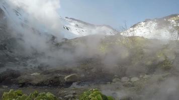 Geothermal valley, hot springs area video