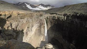 Dangerous Canyon, waterfall on mount river video