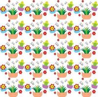 Colorful decorative pattern with botany vector