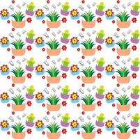 Colorful decorative pattern with botany vector