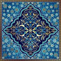 Persian Eslimi Pattern Backgorund vector