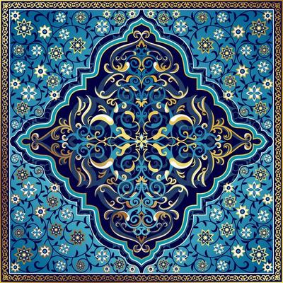 Alangoo Persian Illustration Negareh Patterned Magnet Sticker