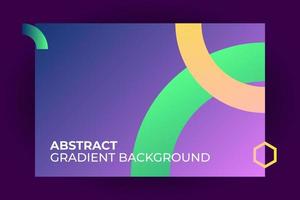 Abstract blue, green, purple and orange gradient background. Dynamic circle shapes composition. For banner, web, presentation, poster vector