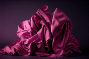 illustration of soft magenta, pink fabric photo