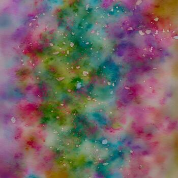 Abstract watercolor background, Digital painted texture, Liquid watercolor background, Designed with artificial intelligence, photo