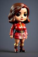 Cute Collectible Female Funko Pop Vinyl Figure in Modern and Stylish Clothing photo