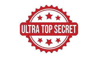 Ultra Top Secret Rubber Stamp. Ultra Top Secret Grunge Stamp Seal Vector Illustration