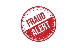 Fraud Alert Rubber Stamp Seal Vector