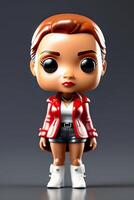 Cute Collectible Female Funko Pop Vinyl Figure in Modern and Stylish Clothing photo