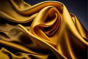 illustration of soft silk colorful fabric, texture and background photo