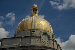 bank gold dome in washington georgetown painted houses detail photo