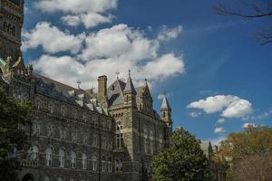 Washington Georgetown Universidad en soleado día foto