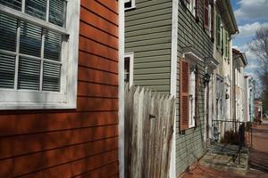 washington georgetown painted houses detail photo