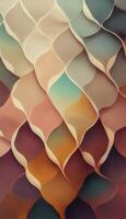 Generative AI illustration of Creamy colors, seamless textile full-drop repeated surface pattern, repeat patterns, geometric. Abstract background in creamy pastel colors, alcohol ink art photo