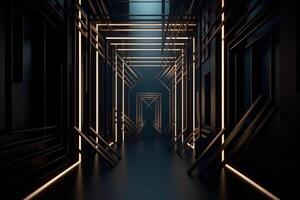 gothic dark empty room photo