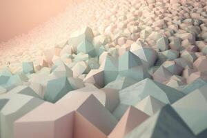 gradient pastel geometric shape stones abstract background photo