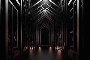 gothic dark empty room photo