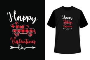 contento san valentin día camiseta diseño vector