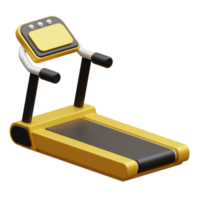 Treadmill equipment 3d gym fitness icon png