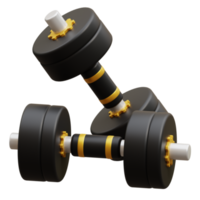 Dumbbell 3d gym fitness icon png