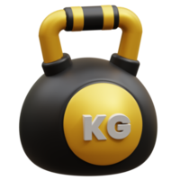 kettlebell 3d Sportschool geschiktheid icoon png