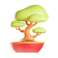 Bonsai 3d illustrazione png