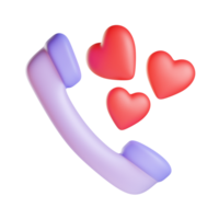 Love Call 3d Illustration png