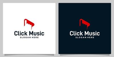 Click Play Video Logo Template Design Vector, Design Concept, Creative Symbol, Icon vector