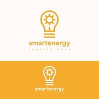 simple bulb lamp logo template vector