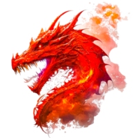 fuoco Drago azione illustrazione png