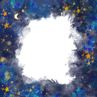 noche marco para foto con estrella png